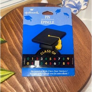 Hallmark PIN Graduation Vintage CAP Tassel SCHOOL COLLEGE Hat w Stickers NEW